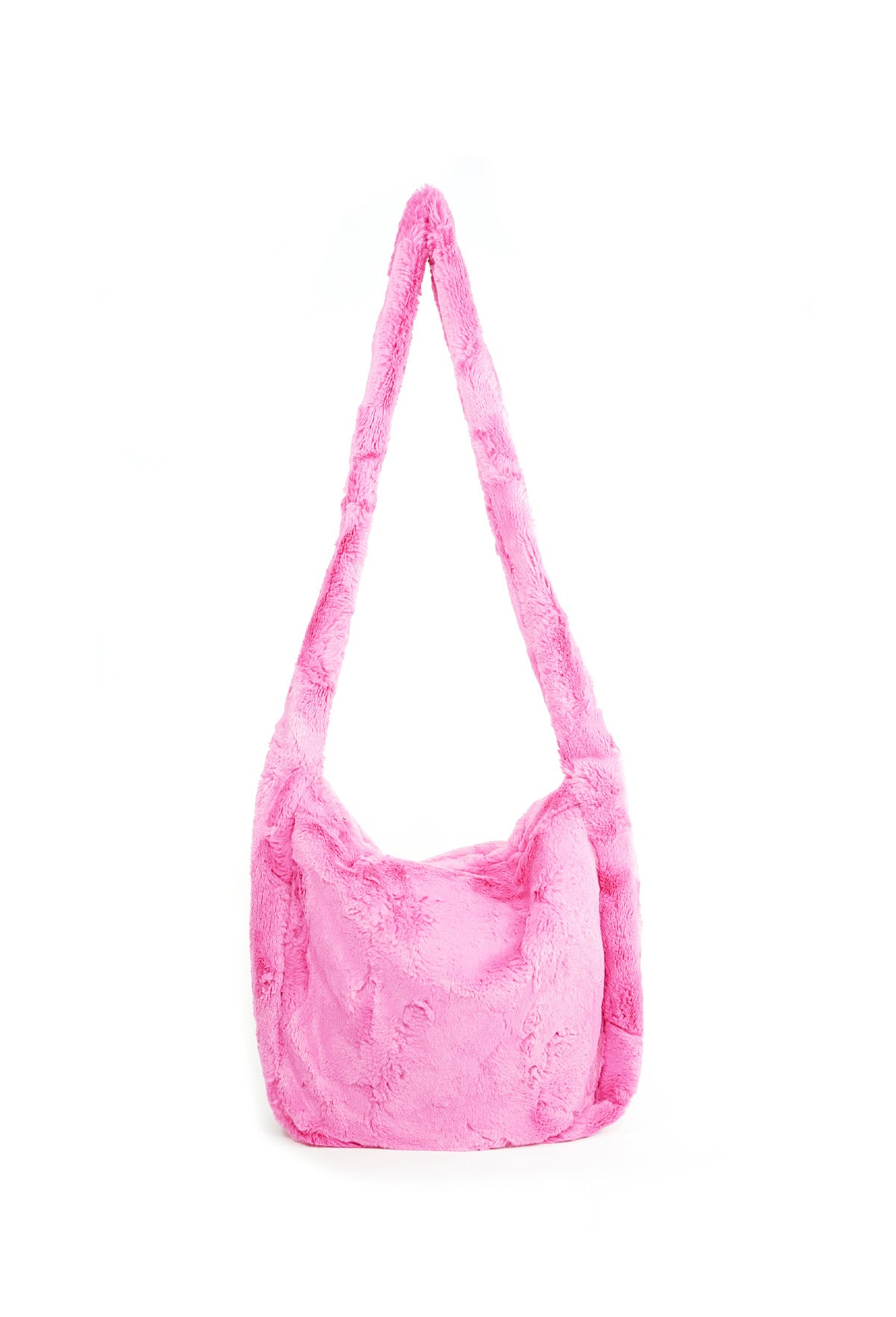 Pink Unif Fur Bag Fuzzy Pink Purse - Main Image