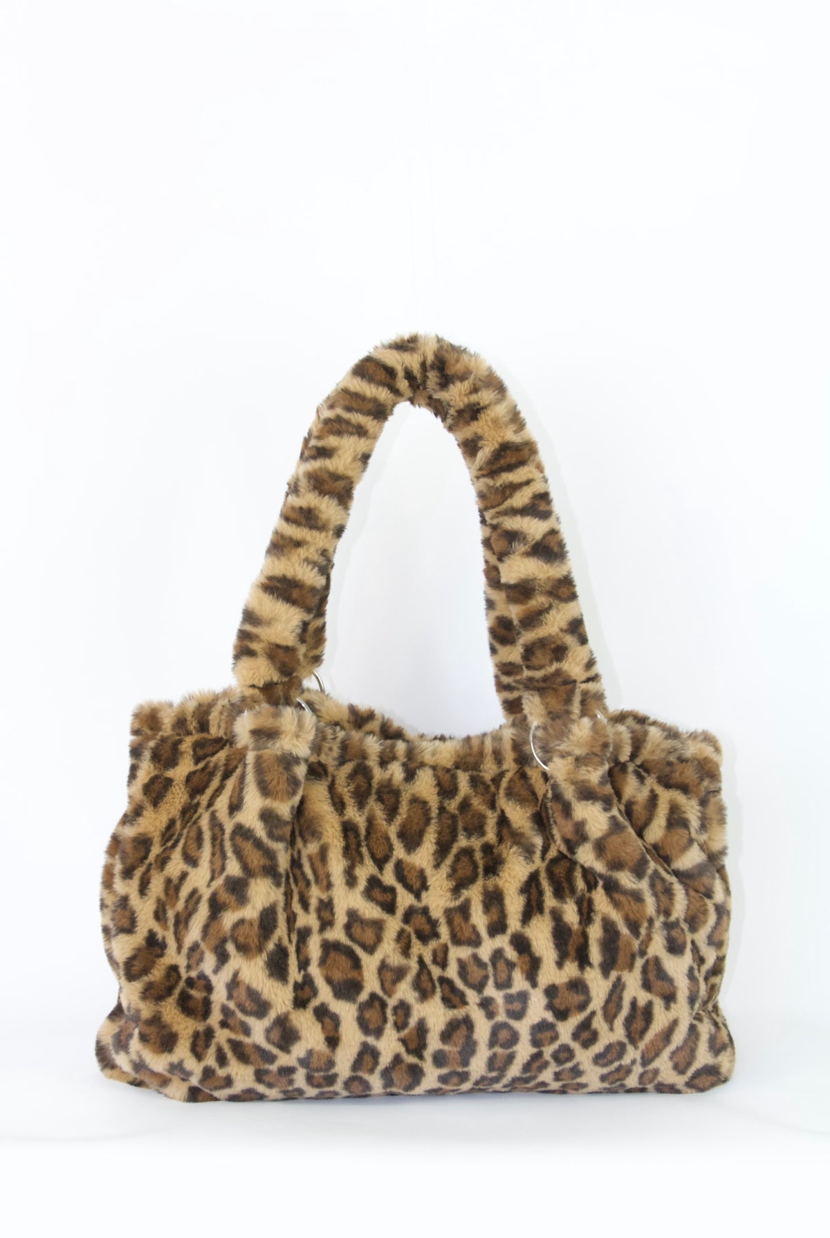 Hobo Bag Crossbody Bag Leopard Print Fur Bag LEOPARD SLEEPOVER BAG