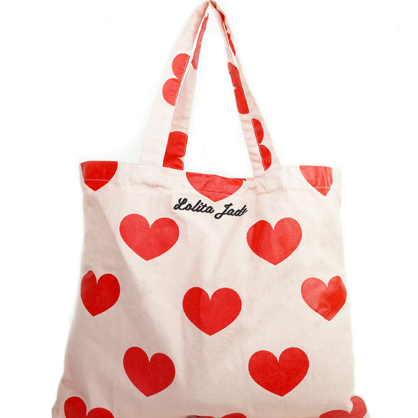 トートバッグ JILLSTUART [AMO] HEART CHARM LOGO SHOPPER BAG BBH5566 heart-hearts-