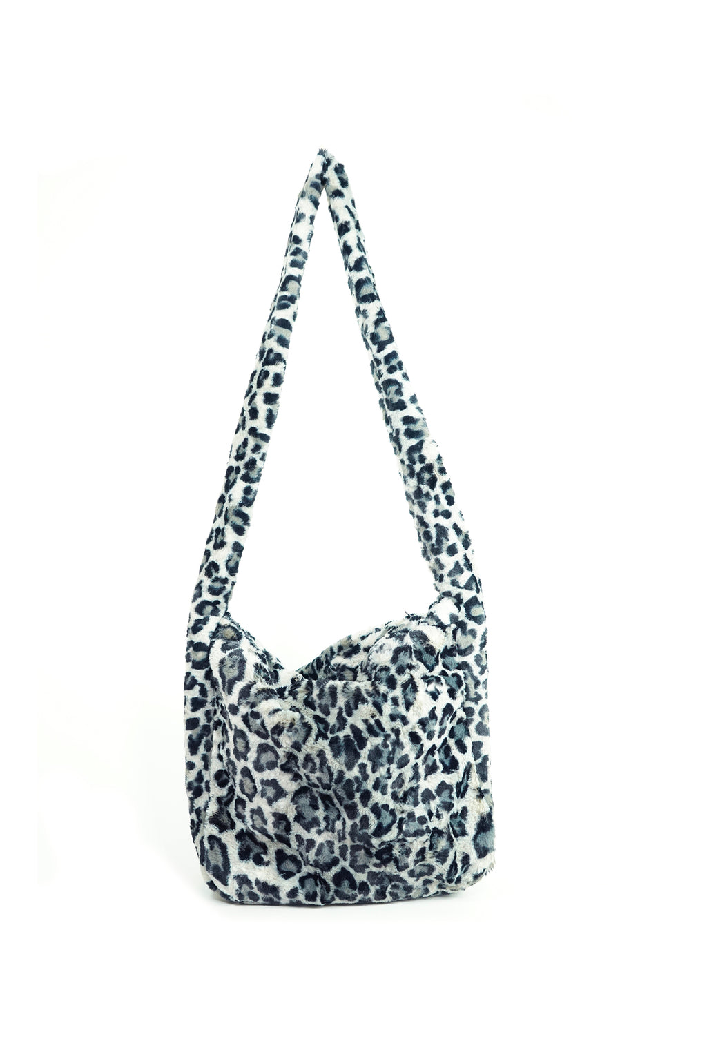 ★早期完売★Kashiko★Leopard Print Shoulder Bag Blue Gray★ ☆早期完売☆Kashiko☆Leopard Print Shoulder Bag Blue Gray