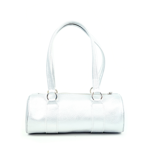 ★NlCK&NLCOLE★ CRYSTAL LEATHER BOSTON BAG_SILVER adidas Originals Rhinestone Bag 'Silver Metallic' – Unit-le